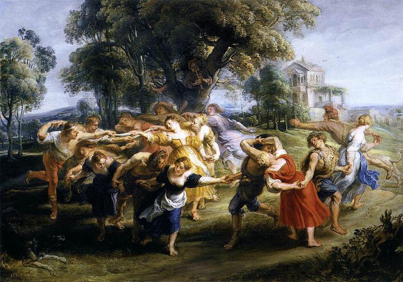 Peter Paul Rubens Dance of Italian Villagers Sweden oil painting art
